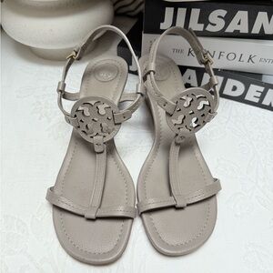 Tory Burch Miller T-Strap  Leather Sandals